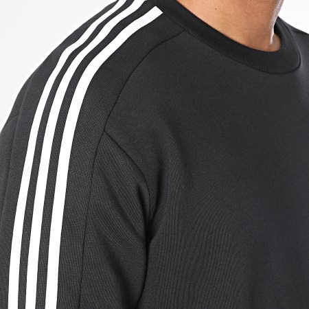 Adidas Sportswear - Sweat Crewneck A Bandes 3 Stripes IB4027 Noir