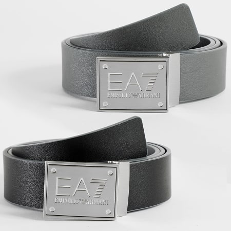 EA7 Emporio Armani Ceinture R versible 245524 8A693 Noir Gris