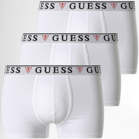 Guess - Set di 3 boxer bianchi U97G01