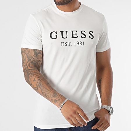 Guess - Camiseta U3YI00 Blanca