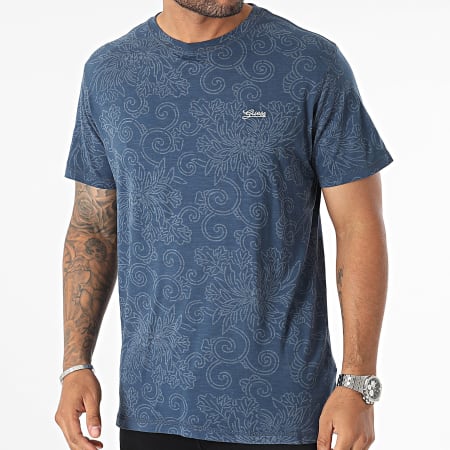 Guess - M3BI12 Camiseta azul marino