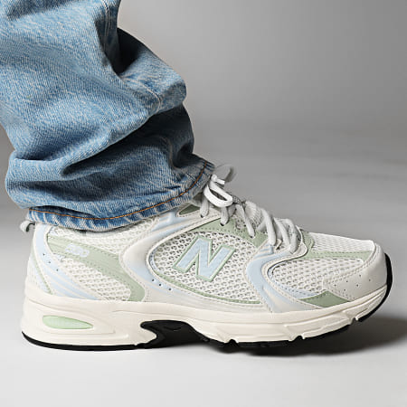 New Balance - 530 MR530ZO Sneakers bianche verde chiaro