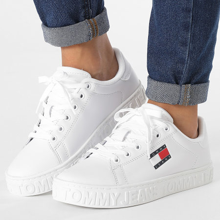 Tommy Jeans - Zapatillas Para Mujer Blancas - Cool Tommy Jeans Sneaker