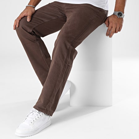2Y Premium - Jeans marroni dal taglio regolare