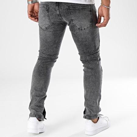 2Y Premium - Jeans slim grigio antracite