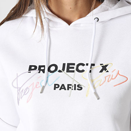 Project X Paris - Sudadera con capucha para mujer F222128 Blanco