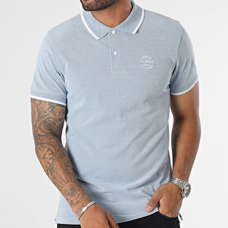 Blend - Poloshirt met korte mouwen Nate 20708180 Blauw gevlekt