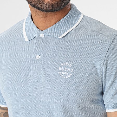 Blend - Polo Manga Corta Nate 20708180 Heather Blue