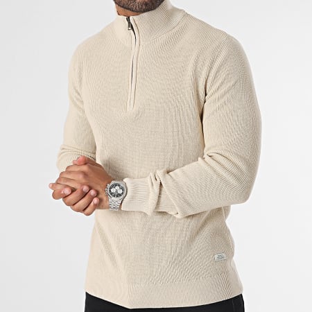 Blend - Codford Sweater met rits 20714337 Beige