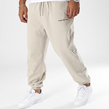 Calvin Klein - Pantaloni da jogging istituzionali 2925 beige