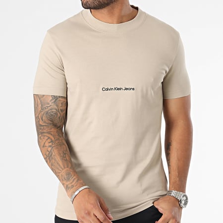 Calvin Klein - Camiseta institucional 2848 Beige