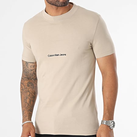 Calvin Klein - Camiseta institucional 2848 Beige