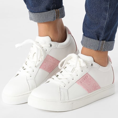 Guess - Sneakers da donna FL7TODELE12 Bianco Rosa