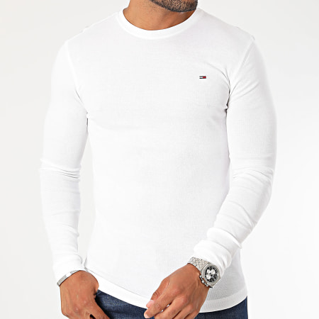 Tommy Hilfiger - Pack De 2 Camisetas De Manga Larga Original Rib 4409 Blanco Negro