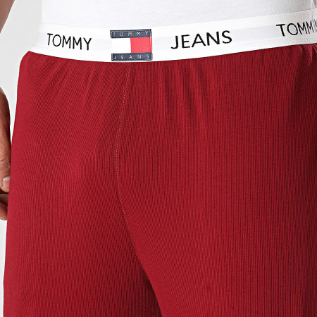 Tommy Jeans - Pantalón de chándal Rib 2962 Burdeos