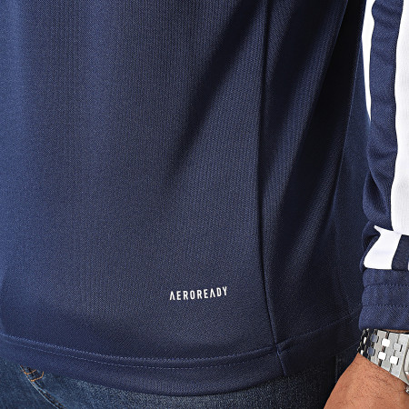 Adidas Sportswear - Sweat Quart de Zip Bandes Squad 21 HC6283 Bleu Marine
