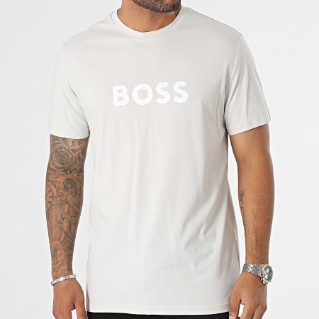 BOSS - Camiseta RN 50503276 Gris claro