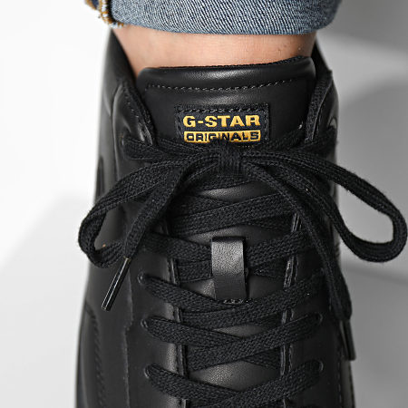 G-Star - Sneakers con logo in pelle Cadet 2312-002523 Nero