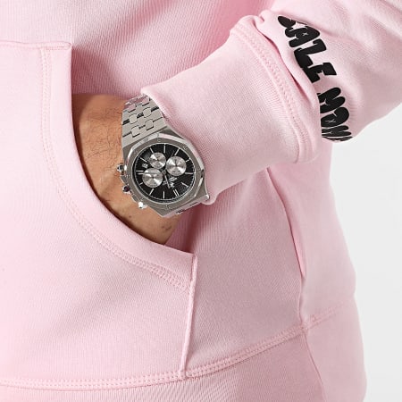 Sale Môme Paris - Sweat Capuche Sleeve Lapin Graffiti Rose