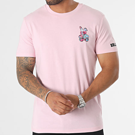 Sale Môme Paris - Camiseta manga conejo graffiti rosa