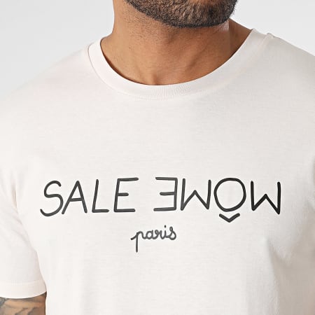 Sale Môme Paris - Camiseta Punition Beige Negro