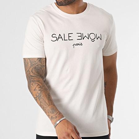 Sale Môme Paris - Tee Shirt Punition Beige Noir