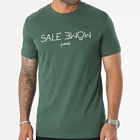 Sale Môme Paris - Tee Shirt Punition Vert Blanc