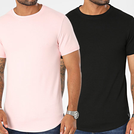 Uniplay - Set di 2 magliette nere e rosa