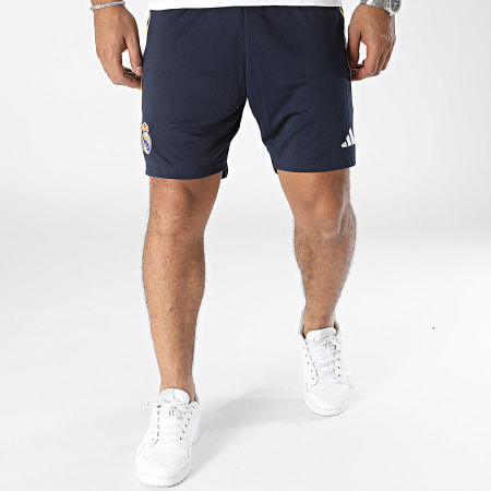 Adidas Sportswear - Pantaloncini da jogging Real Madrid HR3800 blu navy a righe