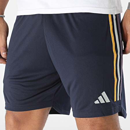 Adidas Sportswear - Pantaloncini da jogging Real Madrid HR3800 blu navy a righe