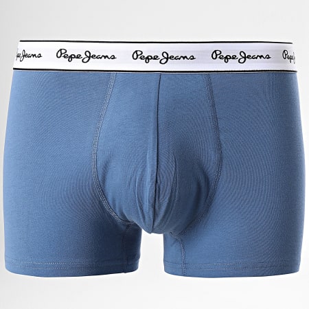 Pepe Jeans - Set di 3 boxer PMU11091 Bianco Azzurro Navy