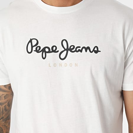 Camiseta Unisex Pepe Jeans Axel C Tee: Diseño Regular Con Gráfico Impreso Y Logo