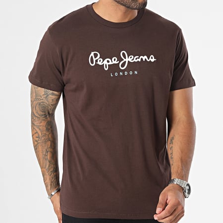 Pepe Jeans - Tee Shirt Eggo Marron