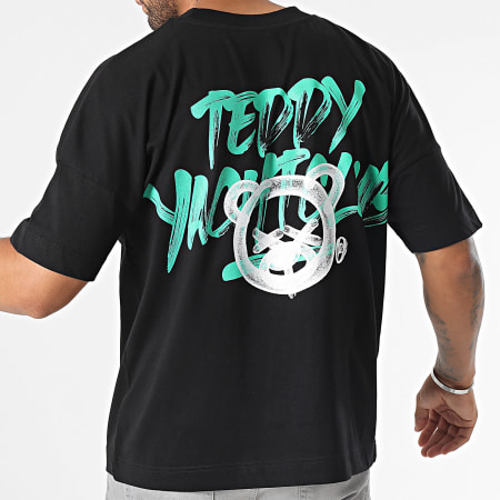 Teddy Yacht Club - Tee Shirt Premium Large Head Script Verde chiaro Premium Nero