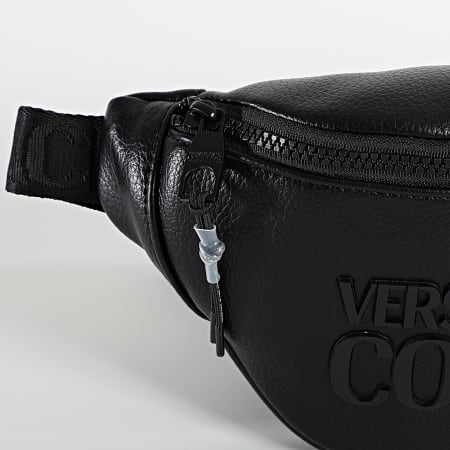 Versace Jeans Couture - Bolsa Banana Negra Logo Touchscreen