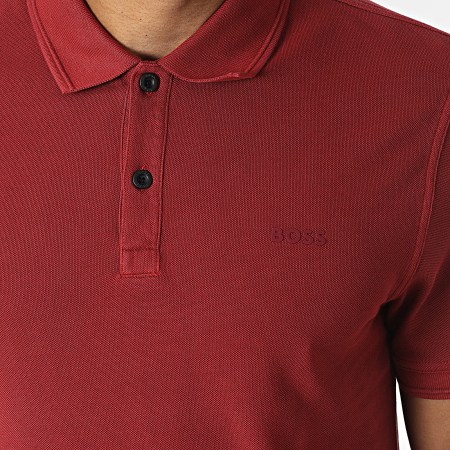 BOSS - Polo Manches Courtes Slim Prime 50468576 Rouge