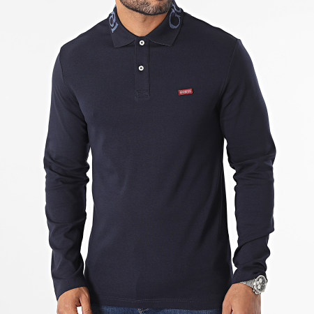 Guess - Polo manica corta M3YP36-KBL51 blu navy