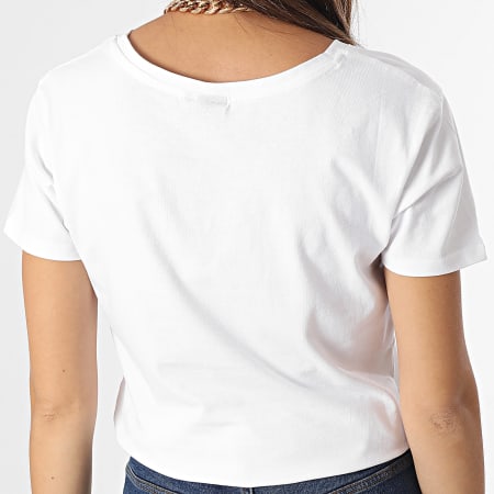 Kaporal - Lea T-shirt donna con scollo a V, bianco