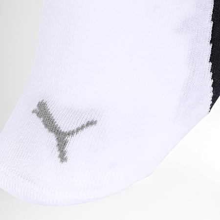 Puma - Confezione da 3 paia di calzini a quarti 100000957 Bianco nero grigio erica
