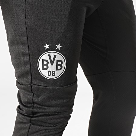 Puma - Borussia Dortmund Entrenamiento 771834 Negro Plata Jogging Pantalones