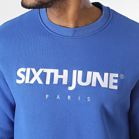 Sixth June - Felpa girocollo blu
