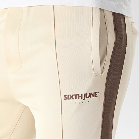 Sixth June - Pantaloni da jogging beige e marrone
