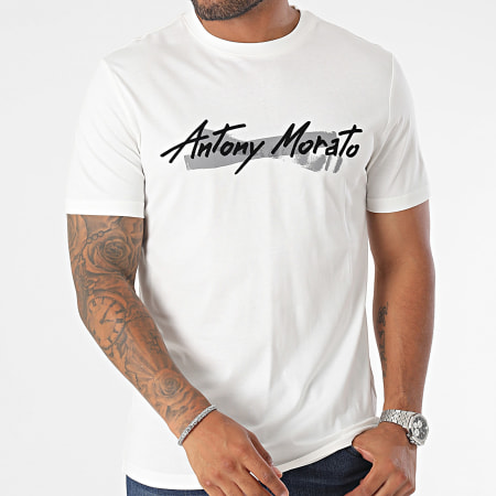 Antony Morato - Tee Shirt New York MMKS02321 Blanc