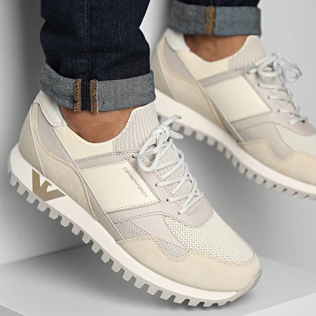 Emporio Armani - Sneakers X4X616 XN632 Vanilla Light Grey Sand