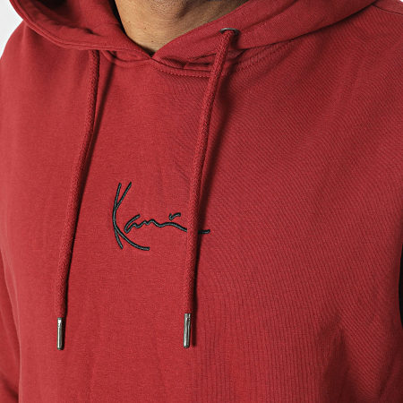 Karl Kani - Felpa con cappuccio Small Signature Essential 6093899 Rosso