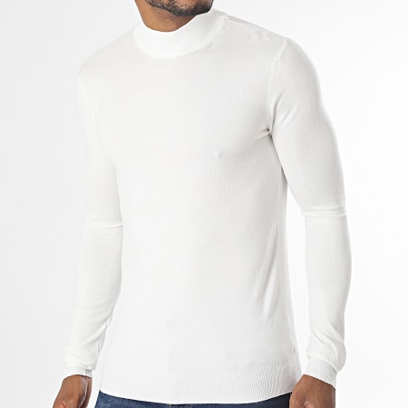 KZR - Witte Trechterhals Sweater