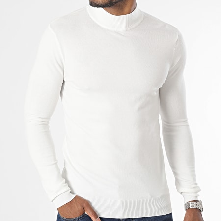 KZR - Witte Trechterhals Sweater