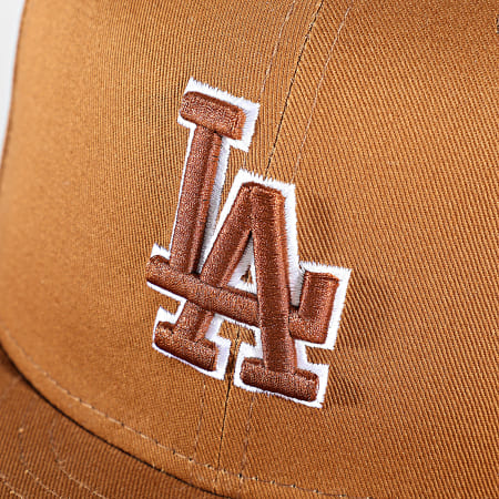 New Era - Casquette Fitted Team Outline Los Angeles Dodgers Camel