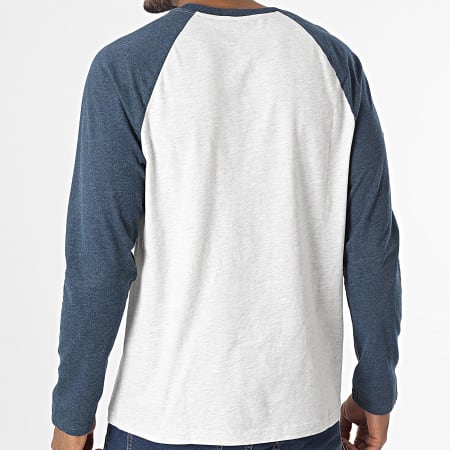 Superdry - Tee Shirt manica lunga Athletic Vintage Logo M6010783A Grigio screziato Blu navy screziato