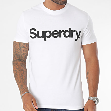 Superdry - Tee Shirt Core Logo Classic M1011831A Blanc